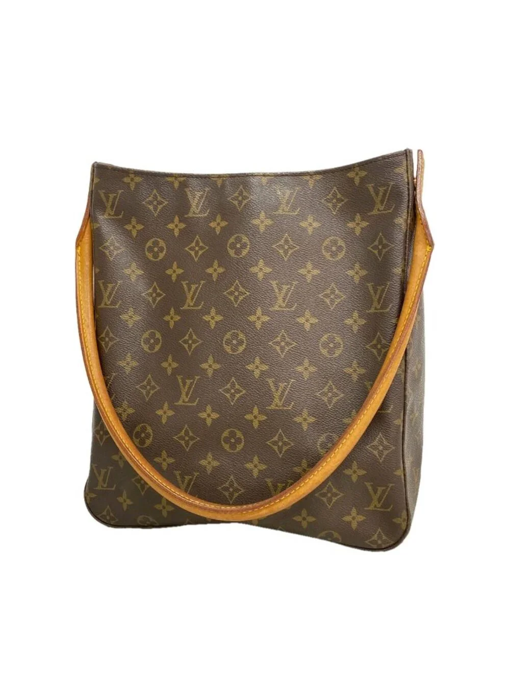 Louis Vuitton Shoulder Bag Monogram Looping GM Brown